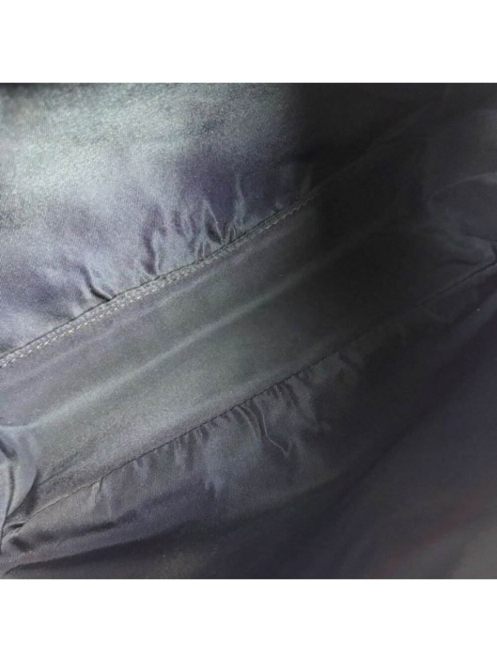 Prada Triangle Logo Pouch Mini Handbag Tessuto Nylon Navy Blue - Picture 9 of 10